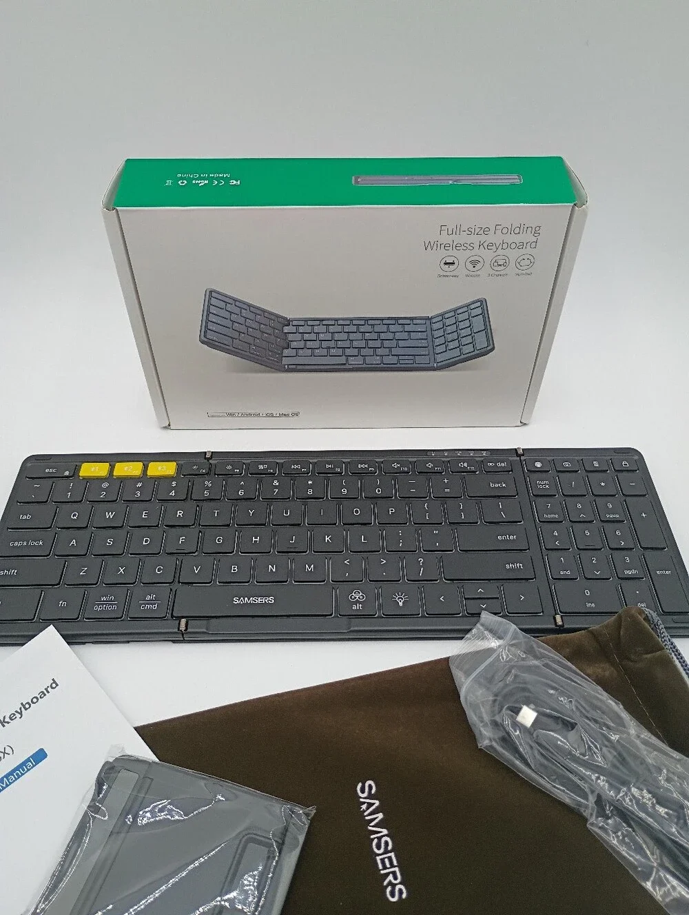 Samsers foldable keyboard